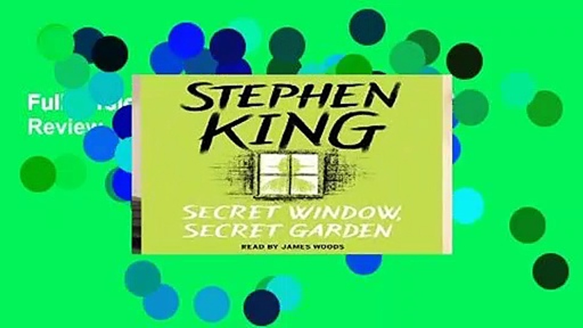 Full Version Secret Window Secret Garden Review Video Dailymotion