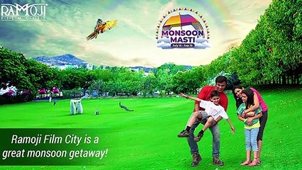 Monsoon vacation in India at Ramoji Film City.