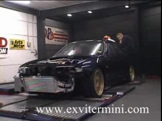 Nissan Skyline R34 1158hp Turbo on a dyno test