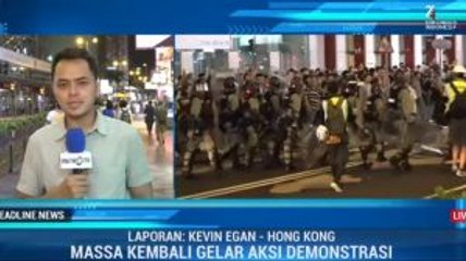 Demonstran Kepung Kantor Polisi di Hong Kong
