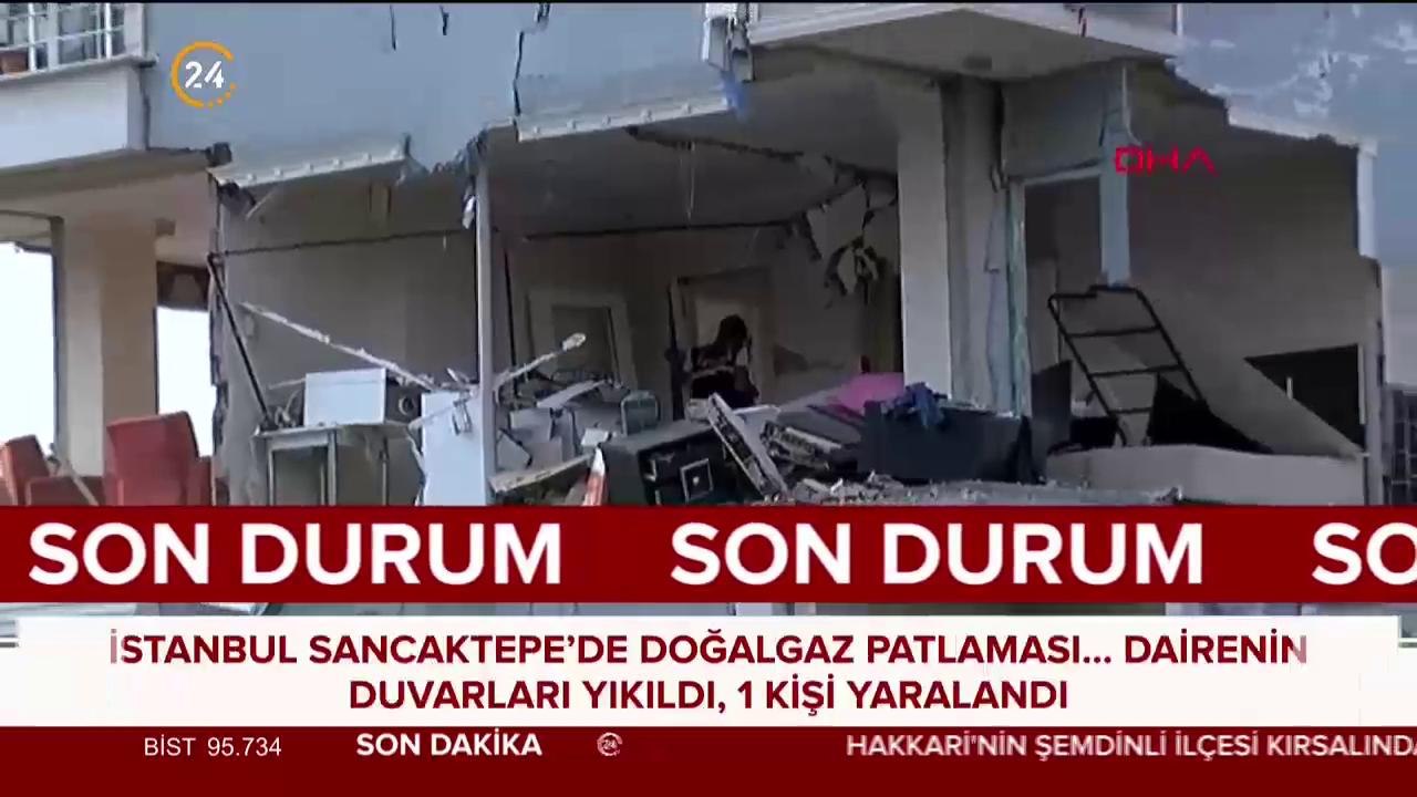 Sancaktepe'de doğalgaz patlaması