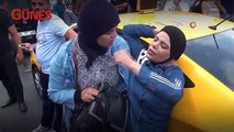 Taksici ile İsrailli kadın turist arasında arbede