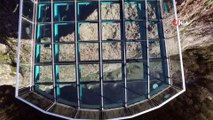 Türkiye’nin en yüksek cam seyir terası havadan görüntülendi