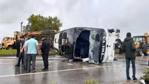 Çanakkale'de yolcu otobüsü devrildi: Bir kişi öldü, 26 kişi yaralandı