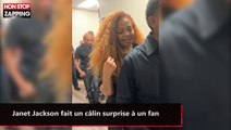 Janet Jackson fait un câlin surprise à un fan (vidéo)