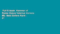 Full E-book  Hammer of Rome (Gaius Valerius Verrens #9)  Best Sellers Rank : #1