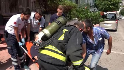 Yangında oğlunun ayakları yanan annenin gözyaşları