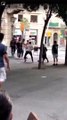 Batalla campal a puñetazos en Barcelona