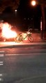 Electric Bike Explodes into Flames