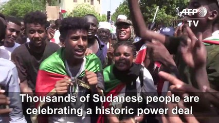 Sudanese celebrate as they eagerly anticipate civilian rule transition