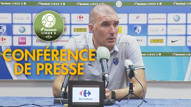 Conférence de presse Grenoble Foot 38 - ESTAC Troyes (1-1) : Philippe HINSCHBERGER (GF38) - Laurent BATLLES (ESTAC) - 2019/2020