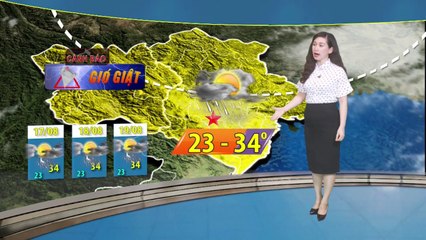Dự báo thời tiết 3 ngày từ 17/8/2019 | Mưa dông ở Bắc Bộ