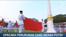 Upacara Penurunan Bendera di Istana Merdeka