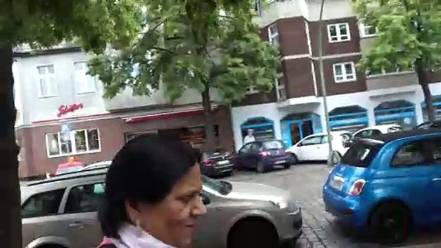 BDMV-6 Aruna & Hari Sharma walking at Drakestrße Lichterfelde West Berlin Aug 12, 2019