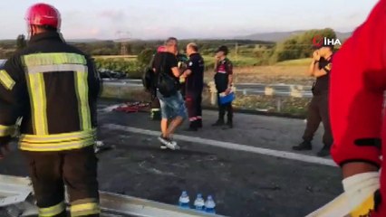 İzmir-İstanbul otoyolunda feci kaza: 2 ölü, 2 yaralı