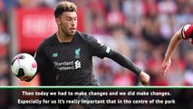 Klopp delighted by 'outstanding' Oxlade-Chamberlain