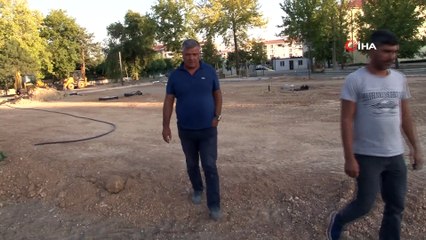 Bombalı saldırıda yıkılan emniyetin yerinin millet bahçesine dönüşümü sürüyor