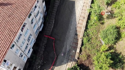 Çöken Göktürk Sokak’ta çalışmalar sürüyor