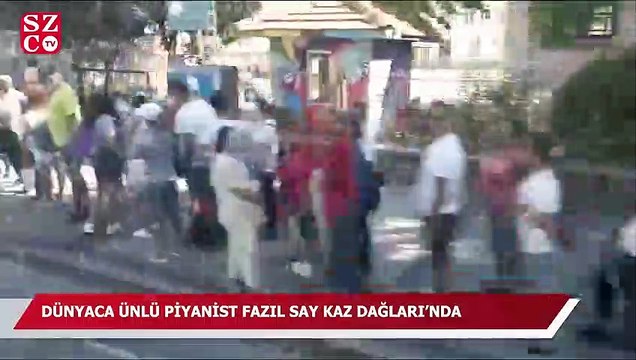 Dünyaca ünlü piyanist Fazıl Say Kaz Dağları'nda