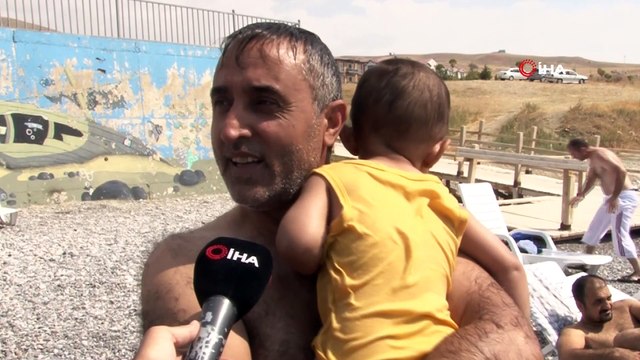 Van Gölü sahilleri Ege ve Akdeniz plajlarını aratmıyor...Mollakasım Plajı havadan görüntülendi