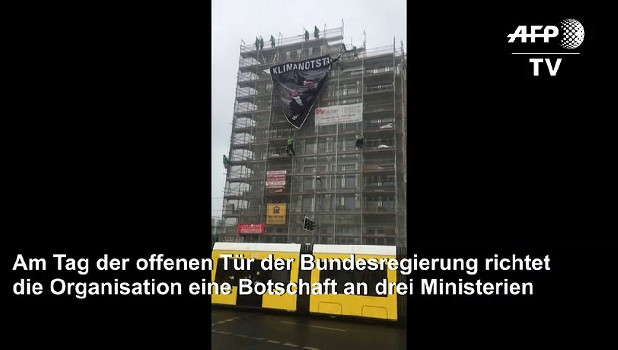 Greenpeace macht Regierung in Berlin Druck beim Klimaschutz
