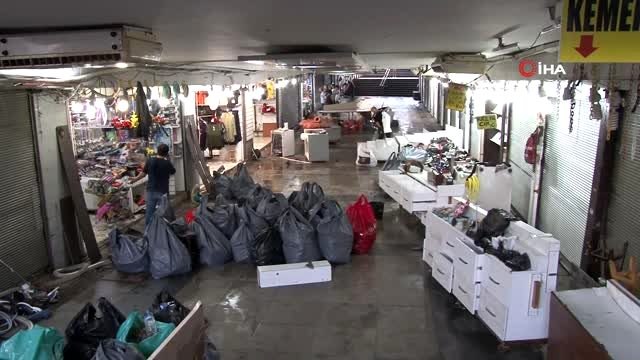 Sel felaketi sonrası esnaf yaralarını sarıyor