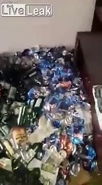 Cet homme a des milliers de bouteilles de vodka vides chez lui !