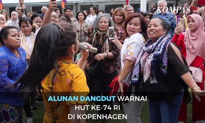 Alunan Dangdut Warnai HUT ke-74 RI di Kopenhagen
