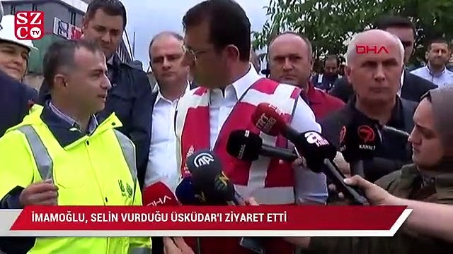 Ekrem İmamoğlu selin vurduğu Üsküdar’ı ziyaret etti