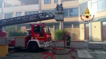 Prato - Incendio sul terrazzo di un appartamento (18.08.19)