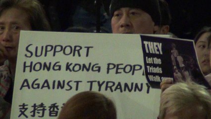 Hong Kong Protest Against China 2-3,  Martin Place, Sydney 16 Aug 2012 - Stabilized
