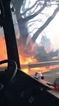 Un total de nueve carreteras permanecen cerradas por el incendio de Gran Canaria