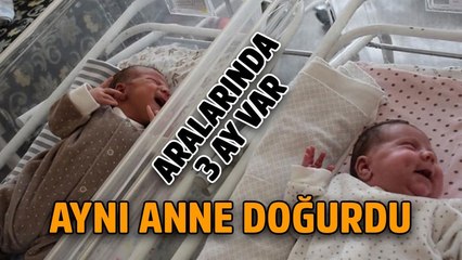 3 ay arayla 2 kez doğum yaptı