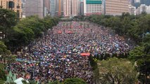 Protesters fill Victoria Park for anti-government protest