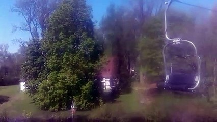 Centre Island Amusement Park, Toronto, CANADA (Aerial View from Cable Car)