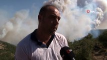 İzmir Karabağlar'daki orman yangını sürüyor