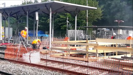 Lons-le-Saunier: le trafic reprend à la gare, les travaux continuent