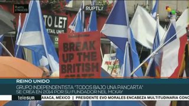 Reino Unido: Manifestantes marchan en apoyo a independencia escocesa