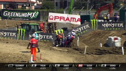 Epic four-way fight for the lead - MXGP Race 1 - MXGP of Italy - Imola 2019