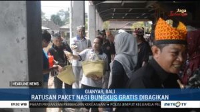 HUT RI, Ikawangi Bali Bagikan Nasi Bungkus Gratis