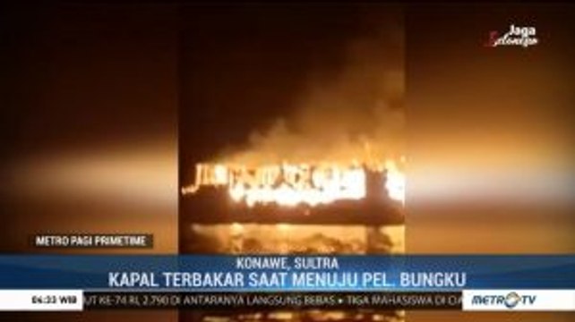 Kapal Penumpang Terbakar di Konawe, 7 Orang Meninggal