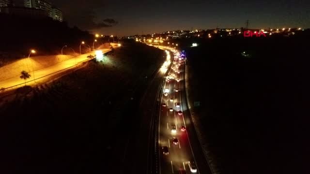 TEM'in Kocaeli geçişinde 'dönüş' trafiği