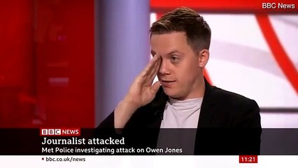 'They made a beeline for me' - Owen Jones describes 'assault'
