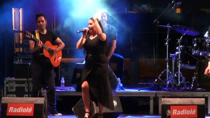 Maki, Fernando Caro y Saray Jiménez en el concierto de Radiolé de las Fiestas de Leganés 2019
