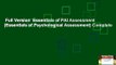 Full Version  Essentials of PAI Assessment (Essentials of Psychological Assessment) Complete