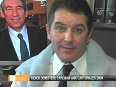 AGDE - 2008 - Projet pour le canton d'Agde présenté par Didier DENESTEBE pour le MOUVEMENT DEMOCRATE ( UDF ) et le PARTI AGATHOIS