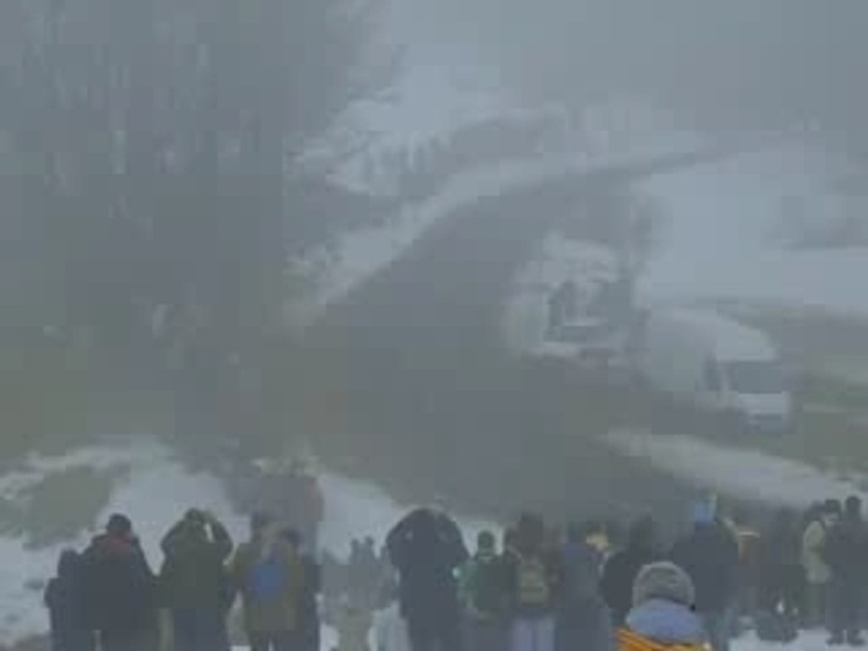 Rallye Monte Carlo 2008 : ES 4 Burzet avec Solberg