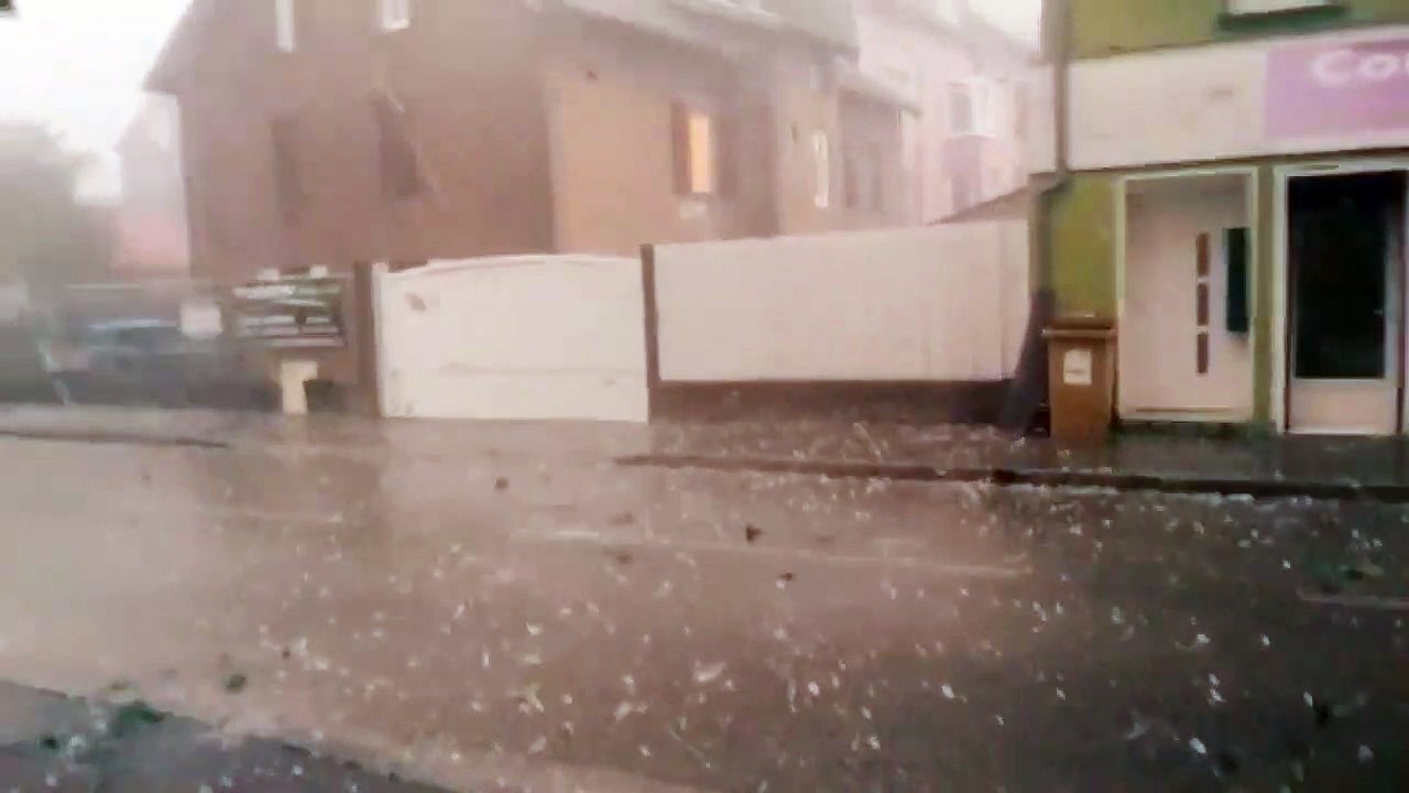 Violent orage de grêle à Belfort