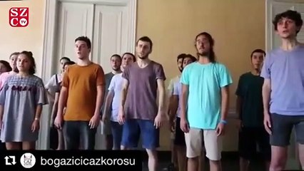 Boğaziçi Caz Korosu Tarkan'ın 'Uyan' şarkısını Kaz Dağları için seslendirdi
