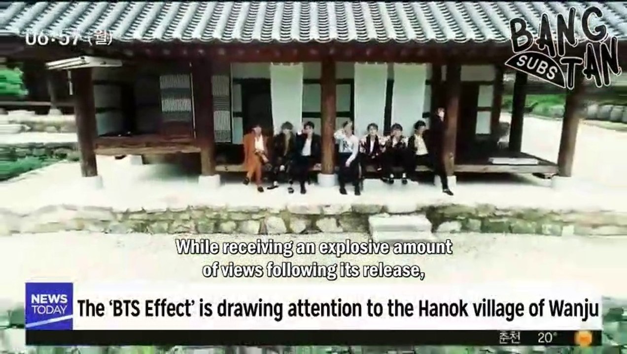 [ENG] 190819 Today Entertainment Talk Talk - BTS releases video shot in the Hanok village of Wanju